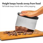 Good Grips Stainless Steel Multi-Purpose Scraper & Chopper - Essential Kitchen Tool for Dough, Vegetables, and More, Dishwasher Safe