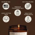 Cozy Fall Soy Candles -  Amber Jar with Warm Spice, Woods & Citrus - 40 Hour Burn Time, Perfect for Home Decor - Image 7