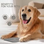 Upgrade Your Pet's Mealtime: 2 Pack Lick Mats for Dogs & Cats - 8.5" Slow Feeder Pads with Suction Cups for Anxiety Relief & Boredom Reduction - Image 6