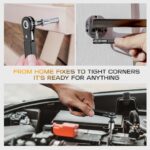 90 Degree Offset Ratcheting Screwdriver - Compact EDC Tool for Tight Spaces, Perfect Men's Gifts & Stocking Stuffers - Image 6