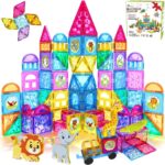 60PCS Magnetic Building Tiles Set - 3D STEM Construction Toys for Kids Ages 3-9, Perfect Educational Gift for Christmas and Birthdays! - Image 8