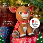 Musical Santa Claus Rudolph Plush - Perfect Baby's First Christmas Gift, 8 Inches - Image 4