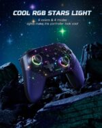 Wireless Switch Pro Controller with RGB Lights - Compatible with Switch, Lite, Oled & Windows PC - Programmable, Vibration, Turbo, and Wakeup Features - Image 2