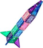 Crayola Mini Magnetic Pip-Tiles - 24-Piece Glitter Building Set for Kids, STEM Travel Toys for Ages 3+ - Image 5