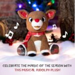 Musical Santa Claus Rudolph Plush - Perfect Baby's First Christmas Gift, 8 Inches - Image 2