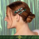 Wicked Emerald City Rhinestone Hair Clips - Glamorous Accessories for Women - Perfect Gift Set - Scunci by  - 2 Pack - Image 5