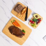 3-Piece Bamboo Cutting Board Set - Natural Bamboo, Includes Large (14" x 11"), Medium (10" x 8"), and Small (8" x 5.5") Boards - Image 2