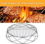 Premium Fire Pit Accessory Set for 19.5 Inch Solo Stove Bonfire - Stainless Steel Stand and Grill Cooking Grate for Enhanced Outdoor Gatherings - Image 2