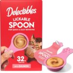 Delectables Lickable Spoon Cat Treats - Real Chicken & Salmon Puree, Grain-Free, Mess-Free Variety Pack, 20 Count - Image 13