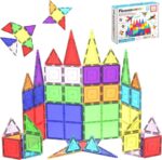 60-Piece Magnetic Building Blocks Set - Unleash Creativity with Clear 3D Tiles for Endless Educational Fun!