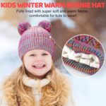 Cozy  Winter Hat for Kids - Adorable Girls Beanie with Double Pom Poms & Fleece Lining - Image 5
