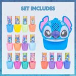 Disney Stitch 16-Piece Nail Polish Set with Nail Dryer - Fun Peel-Off Colors for Kids, Ages 3+ - Image 2