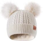 Cozy  Winter Hat for Kids - Adorable Girls Beanie with Double Pom Poms & Fleece Lining - Image 14