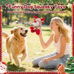 Festive Plush Reindeer Squeaky Dog Toy - Perfect Christmas Gift for Large, Medium & Small Dogs - Interactive Chew Toy with Crinkle Paper - Image 5