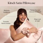 Luxurious  Night Time Renewal Sleep Set - Satin Pillowcase, No-Damage Hair Scrunchie & Eye Mask for Ultimate Beauty Sleep - Image 3