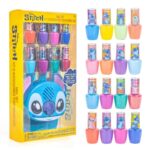 Disney Stitch 16-Piece Nail Polish Set with Nail Dryer - Fun Peel-Off Colors for Kids, Ages 3+