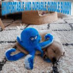 Tough & Interactive Squeaky Dog Toy - Large Crinkle Blue Octopus for Chewing and Tug of War Fun! - Image 8