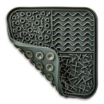 Silicone Lick Mat for Dogs and Cats in Gray - Image 3