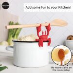 Red Crab Silicone Utensil Rest - Fun and Functional Heat-Resistant Spoon Holder for Kitchen & Grill - Image 4
