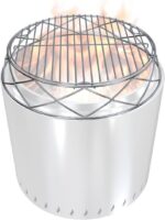 Premium Fire Pit Accessory Set for 19.5 Inch Solo Stove Bonfire - Stainless Steel Stand and Grill Cooking Grate for Enhanced Outdoor Gatherings