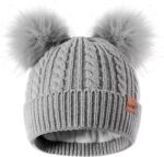 Cozy  Winter Hat for Kids - Adorable Girls Beanie with Double Pom Poms & Fleece Lining - Image 15