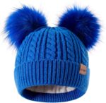Cozy  Winter Hat for Kids - Adorable Girls Beanie with Double Pom Poms & Fleece Lining - Image 11