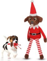 Pooch on a Perch - Adorable Christmas Elf Plush Dog Toy with Crinkle & Squeak, Perfect Holiday Gift & Stocking Stuffer for Your Pup! - Image 8