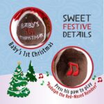 Musical Santa Claus Rudolph Plush - Perfect Baby's First Christmas Gift, 8 Inches - Image 3