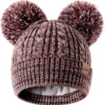 Cozy  Winter Hat for Kids - Adorable Girls Beanie with Double Pom Poms & Fleece Lining - Image 9