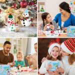 9 Pack Build a Snowman Kit - Fun Christmas Crafts for Kids, Teen Boys & Girls - Perfect Stocking Stuffers & Birthday Gifts with Creative Air Dry Modeling Clay - Image 6