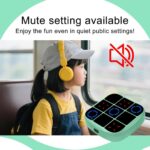 4-in-1 Electronic Tic-Tac-Toe Bolt Game - Portable Puzzle Console for Kids & Adults, Perfect for Travel & Memory Growth (Cyan) - Image 8