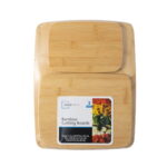 3-Piece Bamboo Cutting Board Set - Natural Bamboo, Includes Large (14" x 11"), Medium (10" x 8"), and Small (8" x 5.5") Boards - Image 4