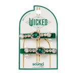 Wicked Emerald City Rhinestone Hair Clips - Glamorous Accessories for Women - Perfect Gift Set - Scunci by  - 2 Pack