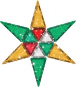 Crayola Holiday Glitter Magnetic Tiles - 27-Piece STEM Building Set for Kids, Perfect Travel Toy for Boys and Girls - Image 4