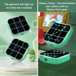 4-in-1 Electronic Tic-Tac-Toe Bolt Game - Portable Puzzle Console for Kids & Adults, Perfect for Travel & Memory Growth (Cyan) - Image 4
