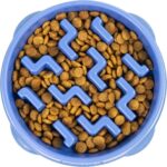 Medium Slow Feeder Bowl - Puzzle Maze Design for Fast Eaters, Non-Slip, BPA-Free, Perfect for Small to Medium Dogs, Aids Digestion & Prevents Bloat, Holds 2 Cups of Food, Stylish Turquoise Color - Image 10