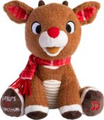 Musical Santa Claus Rudolph Plush - Perfect Baby's First Christmas Gift, 8 Inches