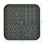 Silicone Lick Mat for Dogs and Cats in Gray - Image 4