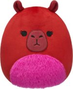 8-Inch Marcia the Maroon Capybara - Adorable Official Plush Toy by Jazwares