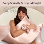 Luxurious  Night Time Renewal Sleep Set - Satin Pillowcase, No-Damage Hair Scrunchie & Eye Mask for Ultimate Beauty Sleep - Image 4