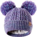 Cozy  Winter Hat for Kids - Adorable Girls Beanie with Double Pom Poms & Fleece Lining - Image 16