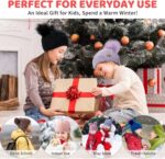 Cozy  Winter Hat for Kids - Adorable Girls Beanie with Double Pom Poms & Fleece Lining - Image 7