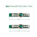 Wicked Emerald City Rhinestone Hair Clips - Glamorous Accessories for Women - Perfect Gift Set - Scunci by  - 2 Pack - Image 6