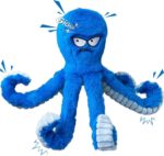 Tough & Interactive Squeaky Dog Toy - Large Crinkle Blue Octopus for Chewing and Tug of War Fun! - Image 9