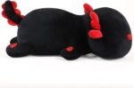 Adorable 12" Black Axolotl Plush Pillow - Soft Kawaii Stuffed Animal, Perfect Gift for Kids! - Image 3