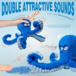 Tough & Interactive Squeaky Dog Toy - Large Crinkle Blue Octopus for Chewing and Tug of War Fun! - Image 2