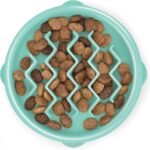 Medium Slow Feeder Bowl - Puzzle Maze Design for Fast Eaters, Non-Slip, BPA-Free, Perfect for Small to Medium Dogs, Aids Digestion & Prevents Bloat, Holds 2 Cups of Food, Stylish Turquoise Color - Image 9
