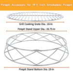 Premium Fire Pit Accessory Set for 19.5 Inch Solo Stove Bonfire - Stainless Steel Stand and Grill Cooking Grate for Enhanced Outdoor Gatherings - Image 3