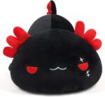 Adorable 12" Black Axolotl Plush Pillow - Soft Kawaii Stuffed Animal, Perfect Gift for Kids! - Image 2