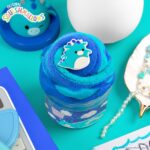 Tatiana the Dragon  Premium Cloud Slime - Blue Raspberry Scented 8 Oz with Figurine Topper, Rubber Charm & Party Favor Goodie Bags - Perfect Sensory Toy for Kids! - Image 4